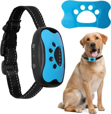 USB Rechargeable Anti-Barking Dog Collar – Ultrasonic & Vibration Training Device for Dogs