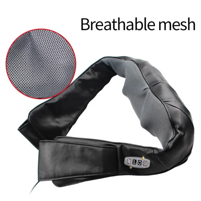 3D Kneading Neck and Shoulder Massager Shawl Belt – Infrared Heated U-Shape Shiatsu Massager for Back and Body Relaxation, Home & Car Use 4