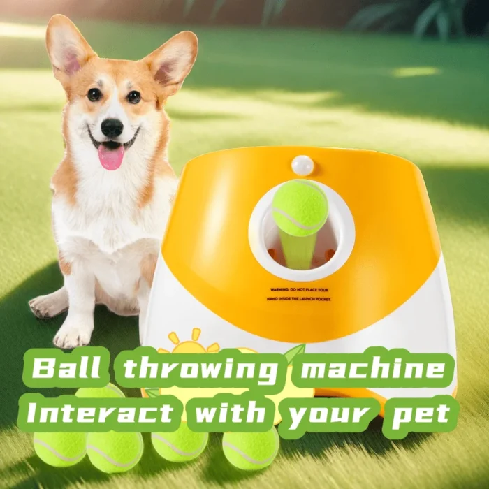 Automatic Dog Ball Launcher – Fun Interactive Tennis Ball Throwing Toy