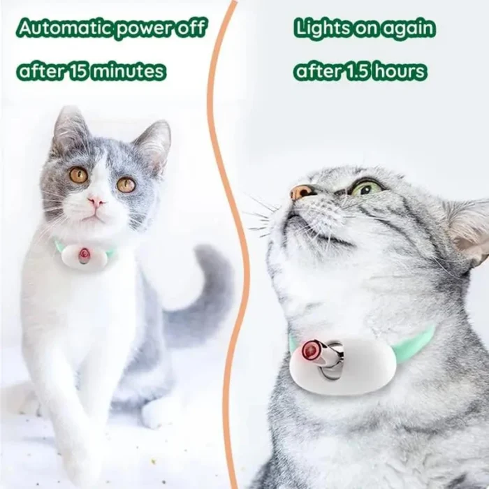 Smart LED Laser Collar for Cats – USB Rechargeable Toy with Adjustable Angle, Perfect for Interactive Play and Teasing 4