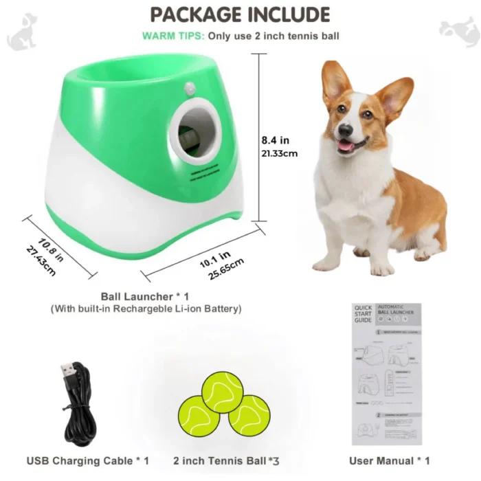 Automatic Dog Ball Launcher – Fun Interactive Tennis Ball Throwing Toy 5