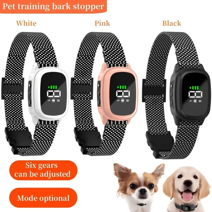 YHLC Automatic Anti-Barking Dog Collar – Rechargeable Electric Training Collar to Stop Barking