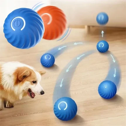 Smart Interactive Dog and Cat Toy Ball – USB Rechargeable Automatic Moving and Bouncing Pet Toy for Puppies and Kittens, Perfect Birthday Gift