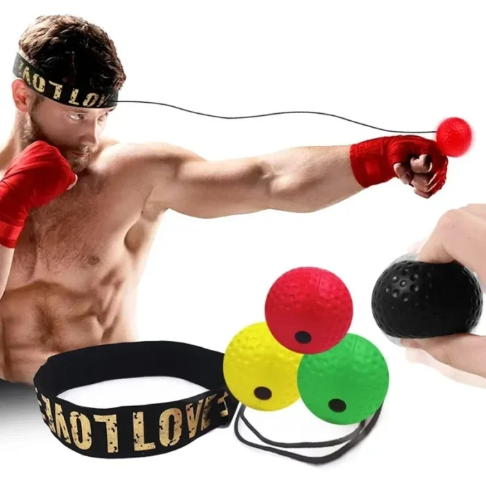 Head-Mounted Boxing Reflex Ball – Speed Training, Sanda Fitness, and Home Boxing Equipment