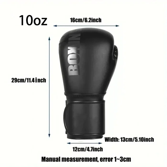 Professional 12oz Boxing Gloves – Perfect for Adults, MMA, Kickboxing, Muay Thai, Sanda Training, and Martial Arts Training 2